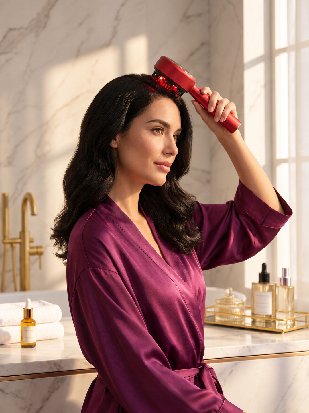 Luméa RootRevive – 3-in-1 Red Light Scalp Massager & Oil Applicator
